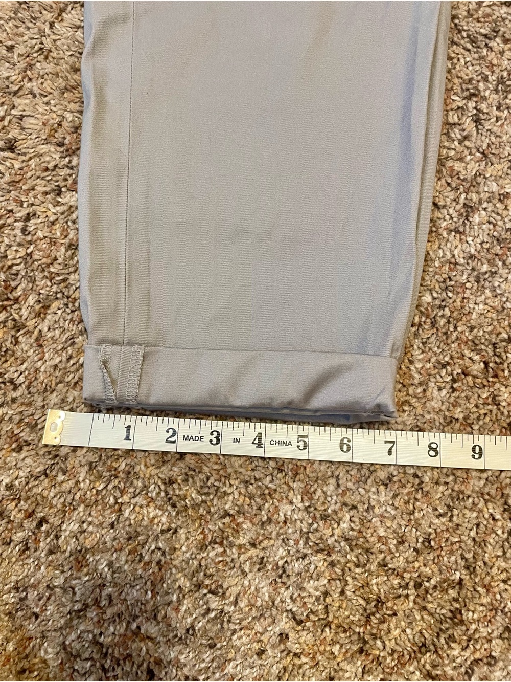 Talbots Gray Relaxed Chino size 6 Cotton Stretch Preppy Minimalist Office. - Picture 10 of 10